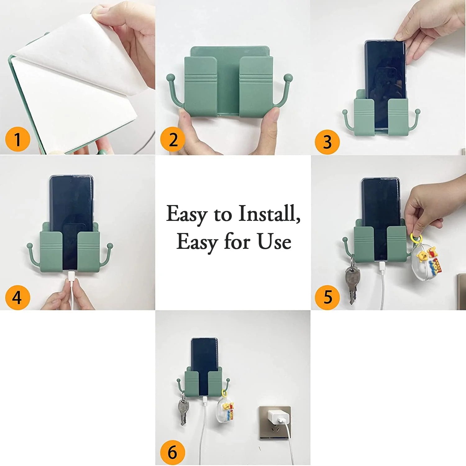 Wall Mount Phone Holder Hook