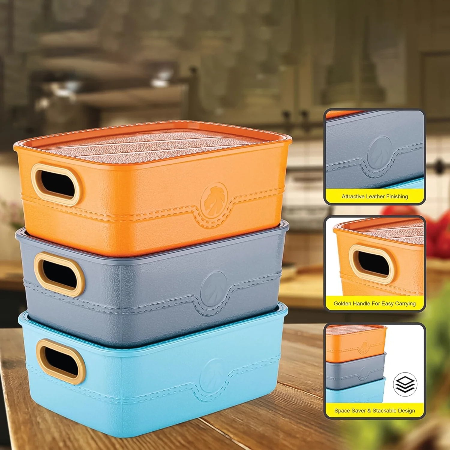 Plastic Multipurpose Storage Basket Set