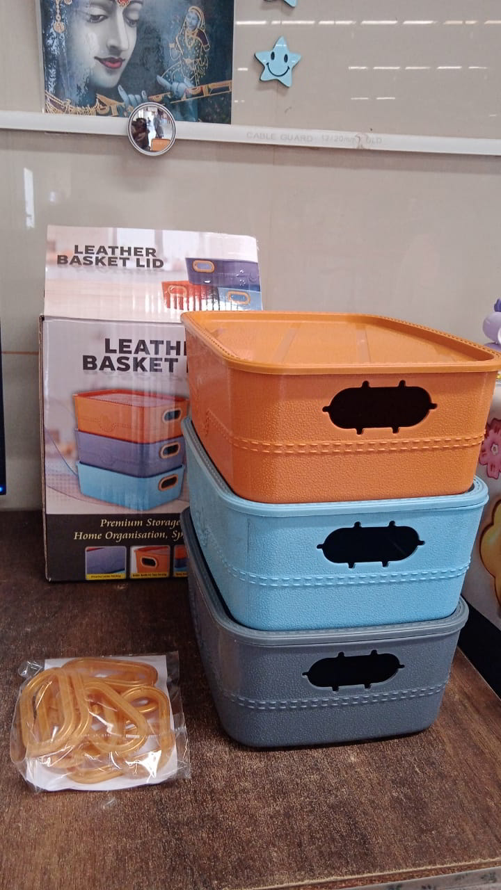 Plastic Multipurpose Storage Basket Set