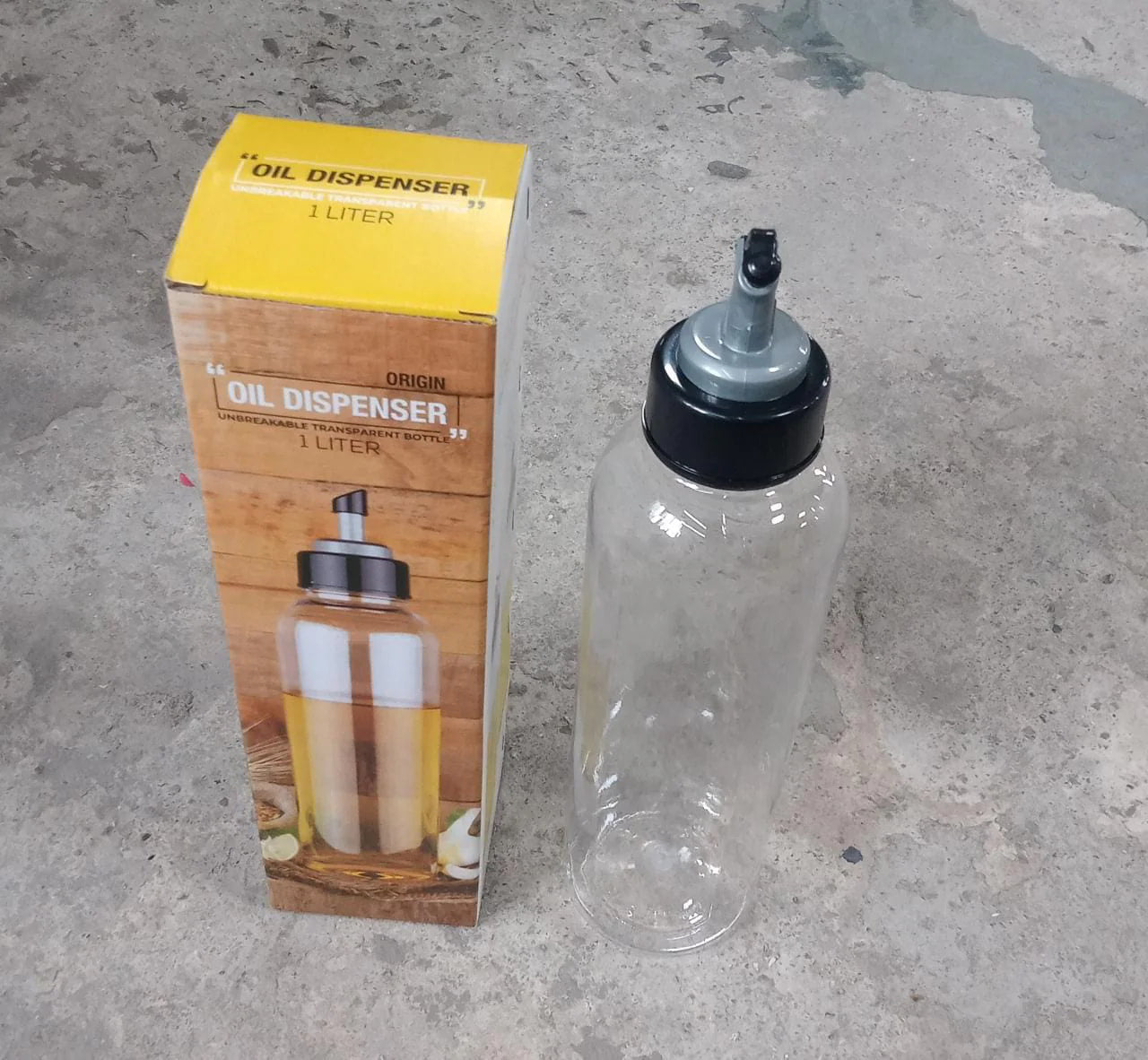 Transparent Oil Vinegar Dispenser Bottle