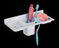 Double Soap Dish Toothbrush Holder