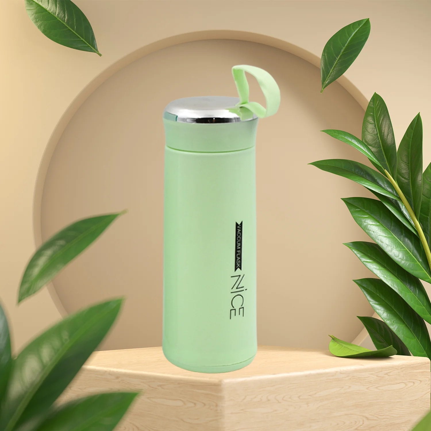 Glass Water Bottle 400ml Leak Proof