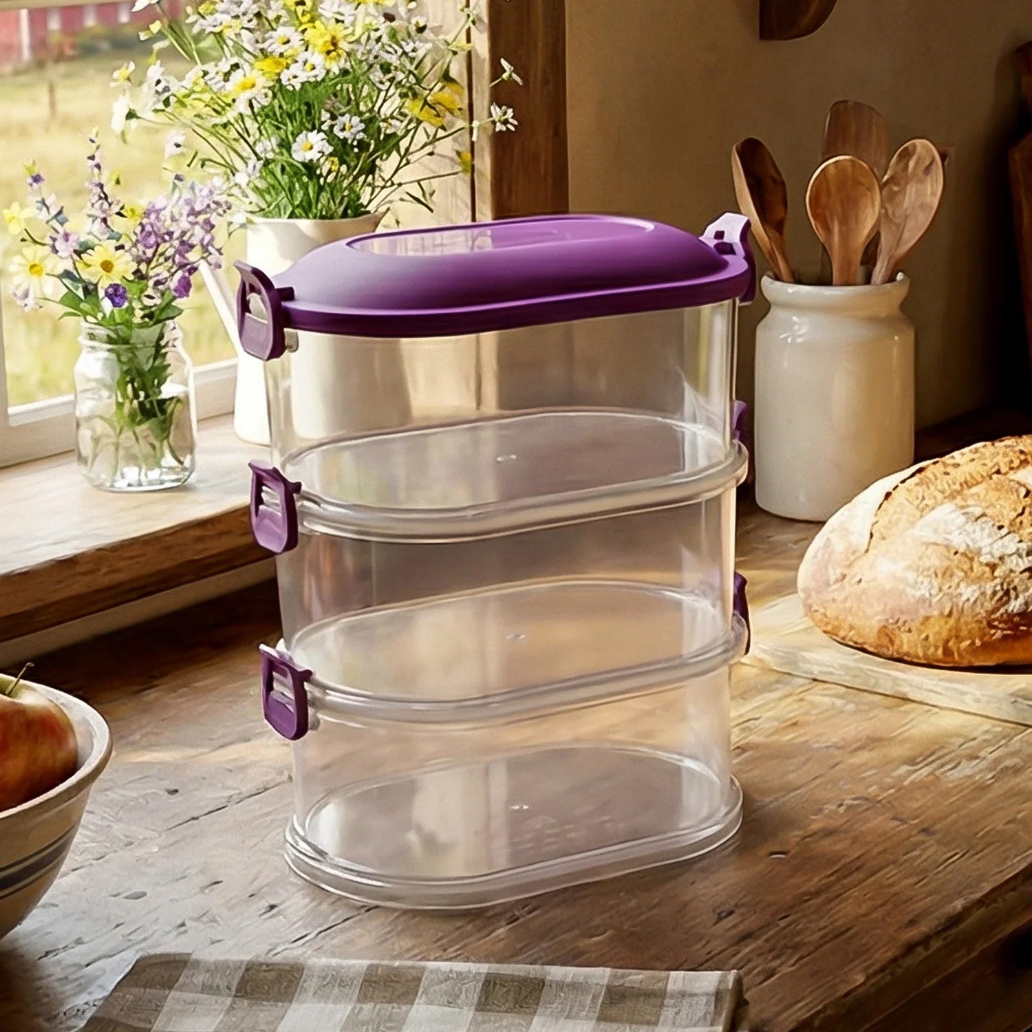 Stackable Airtight Food Storage Containers