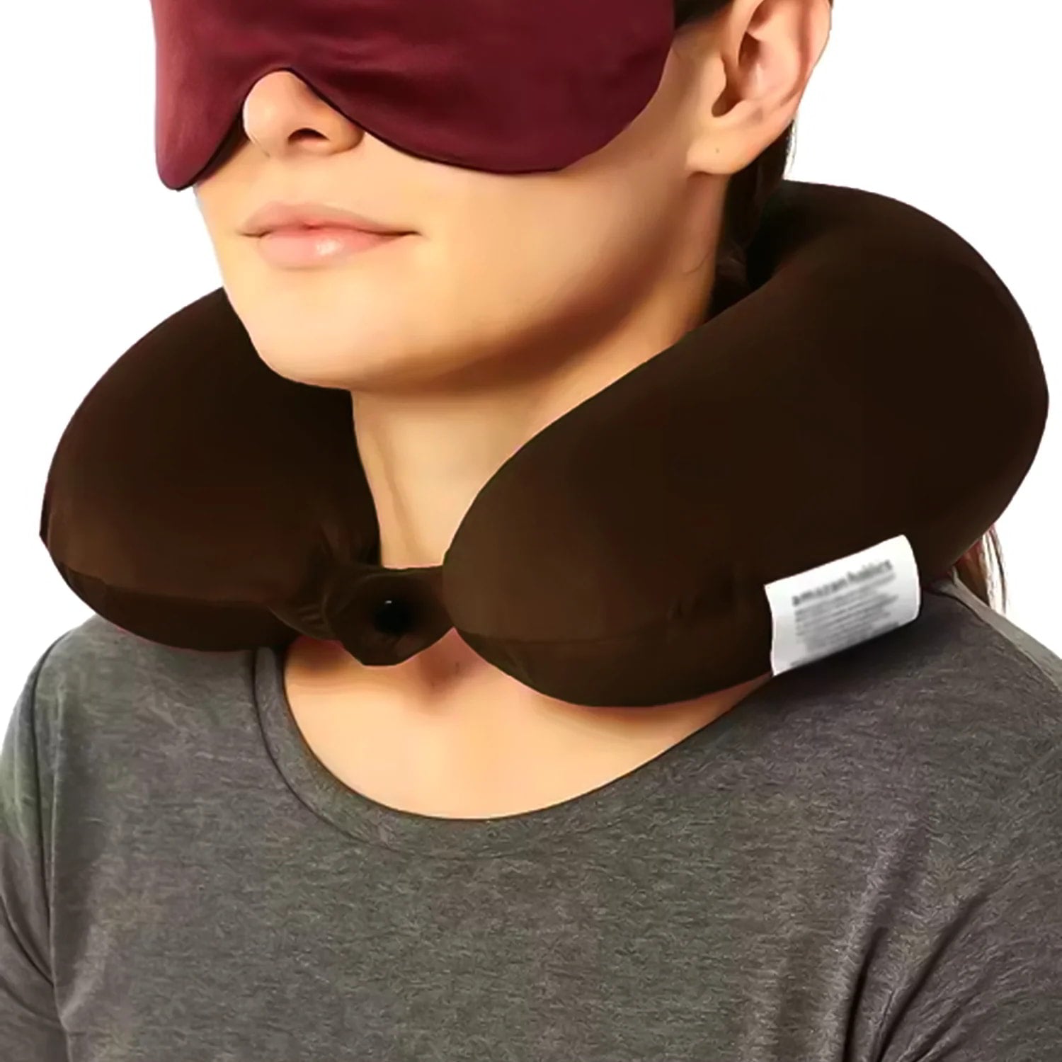 Inflatable U Shaped Travel Neck Pillow