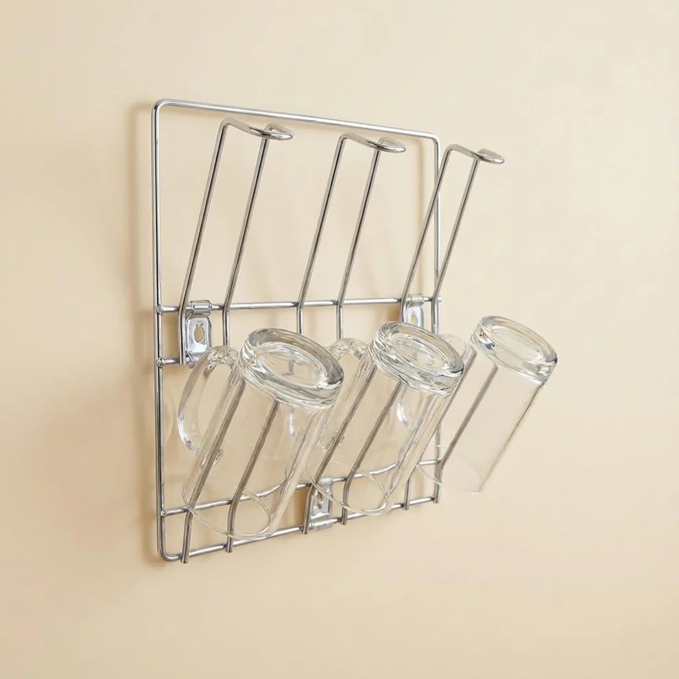 Wall Mounted Stainless Steel Cup Rack