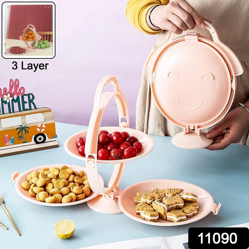 3 Tier Foldable Serving Stand