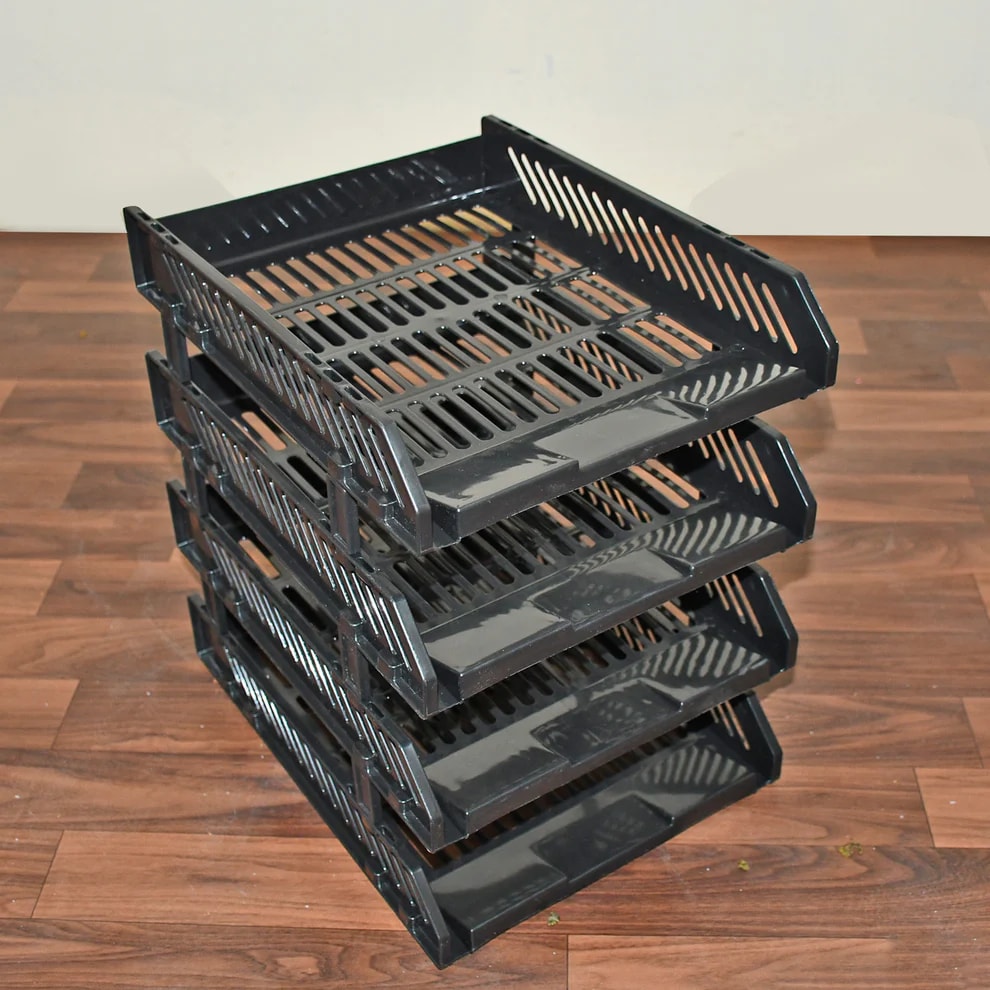4 Layer Desktop File Rack