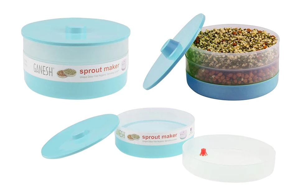 1800ML Plastic Sprout Maker Bowl