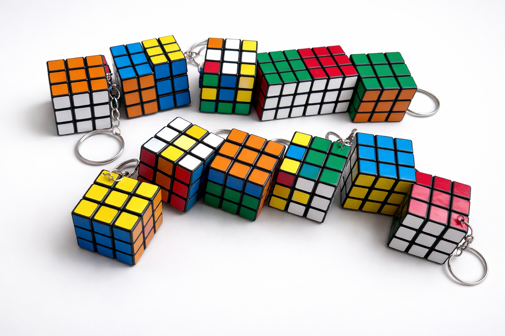 Mini Rubik Puzzle Cube Keychain