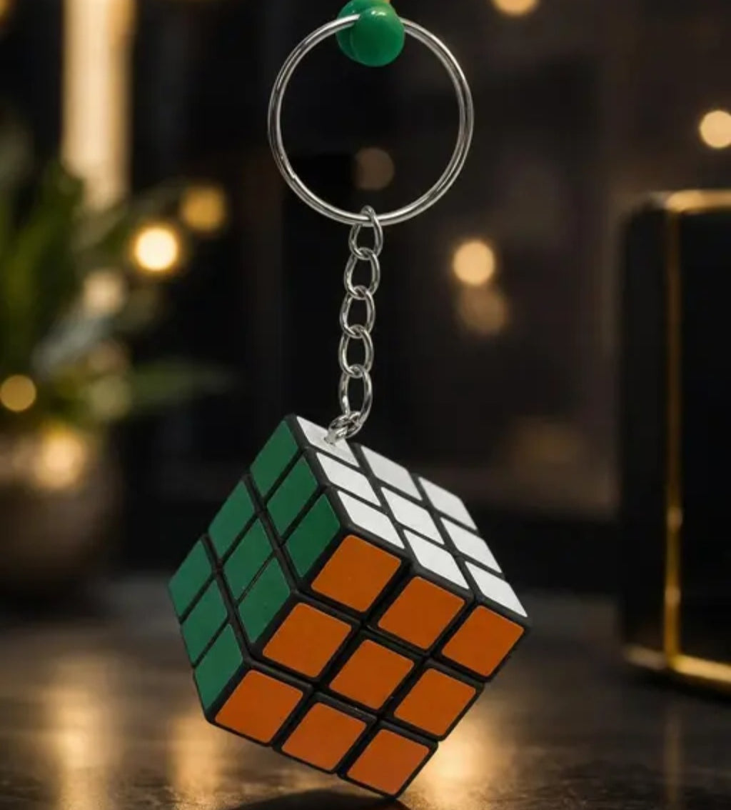 Mini Rubik Puzzle Cube Keychain